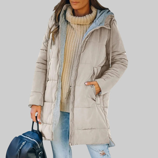 FLORA | LÄSSIGE STEPPJACKE MIT KAPUZE