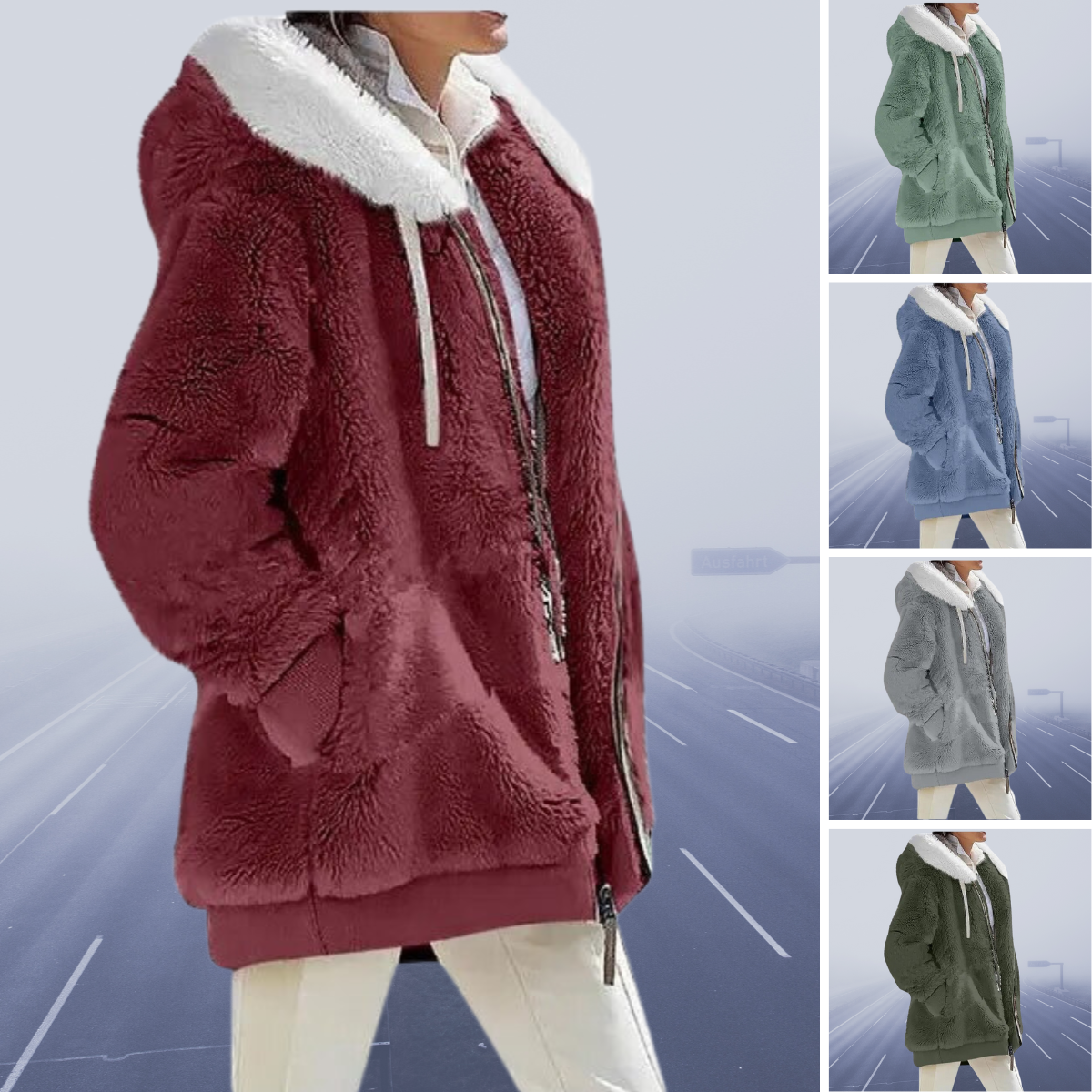 Cressida | Elegante Komfort Kapuzenjacke