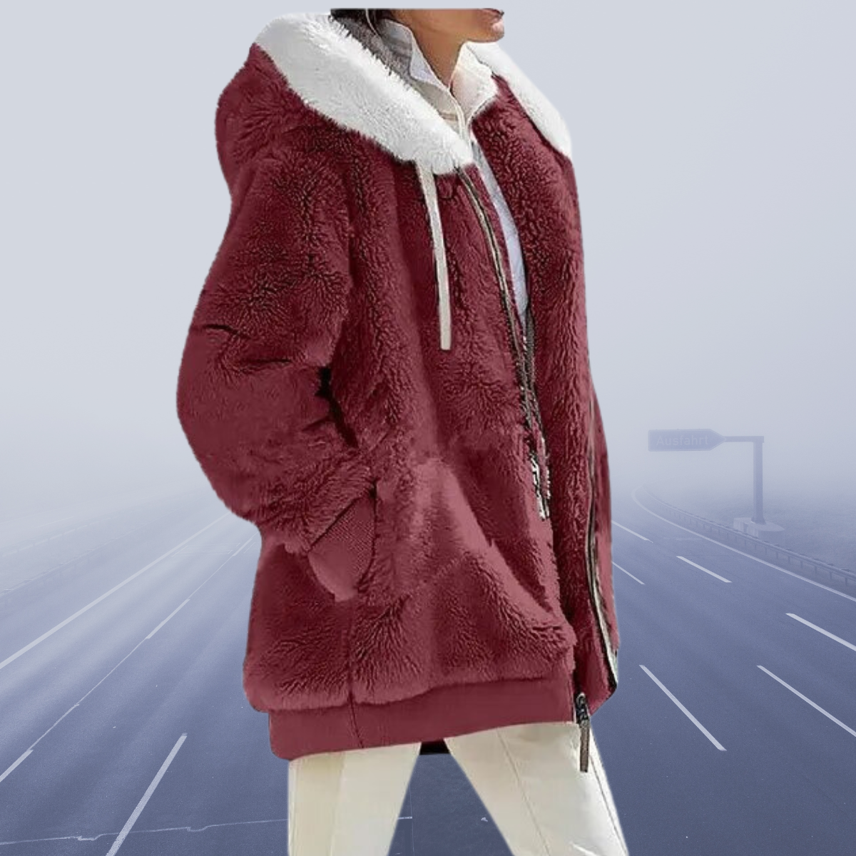 Cressida | Elegante Komfort Kapuzenjacke