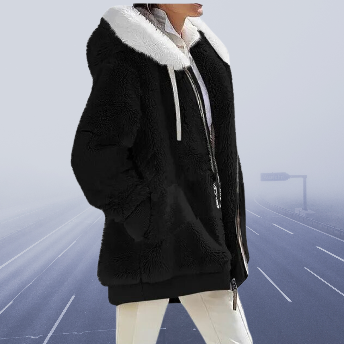 Cressida | Elegante Komfort Kapuzenjacke