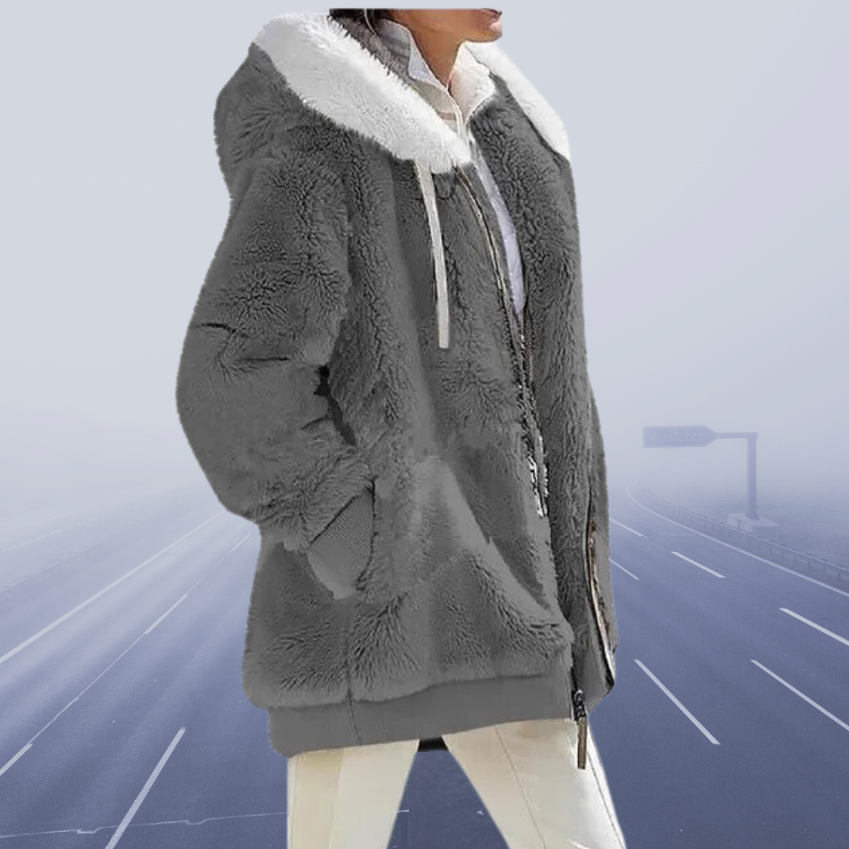 Cressida | Elegante Komfort Kapuzenjacke