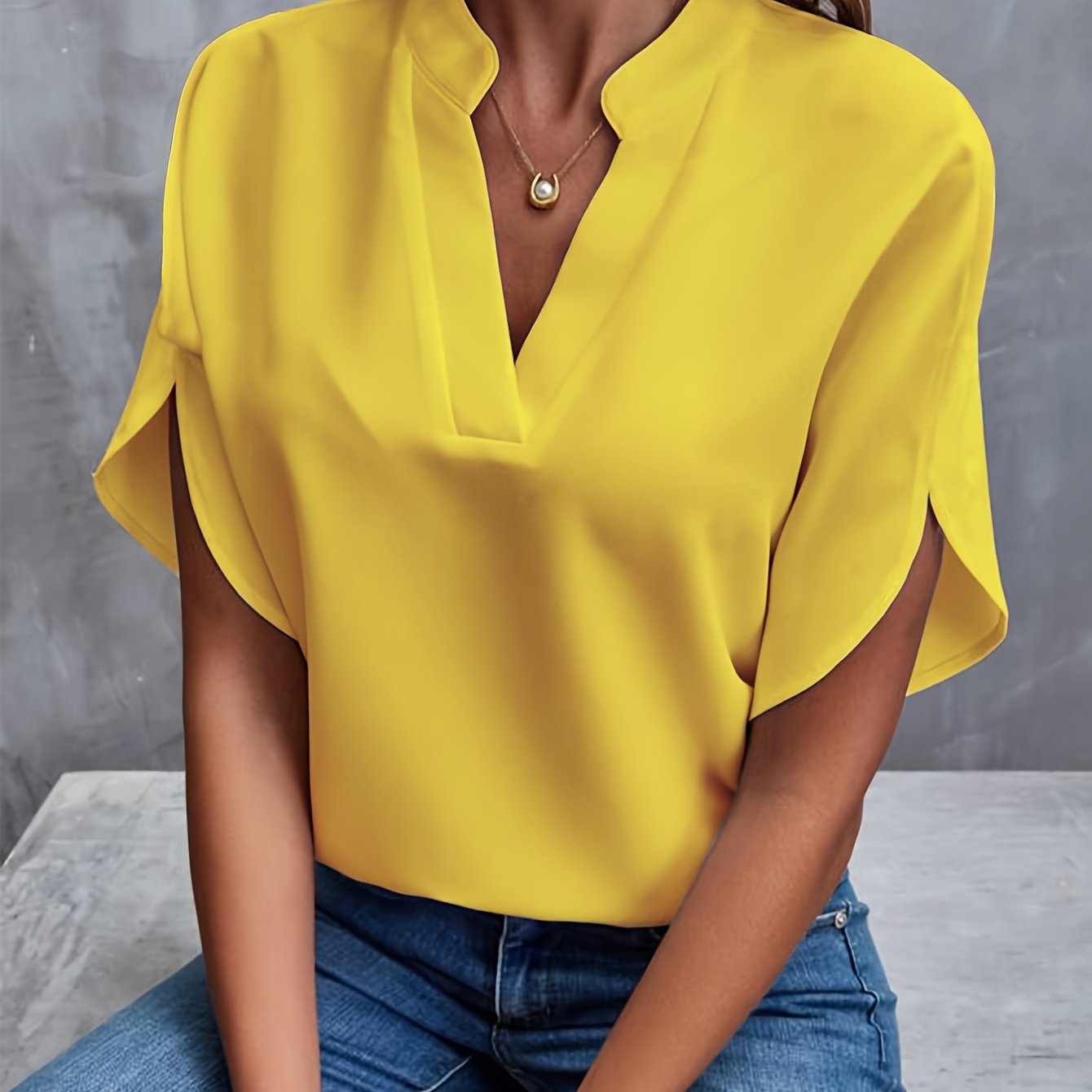 Amelie | Elegantes V-Ausschnitt-Top
