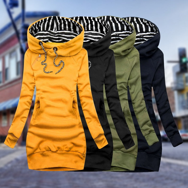 Becca | Slim-Fit Hoodie Kleid Jacke