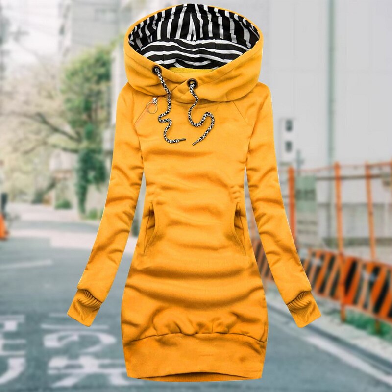 Becca | Slim-Fit Hoodie Kleid Jacke