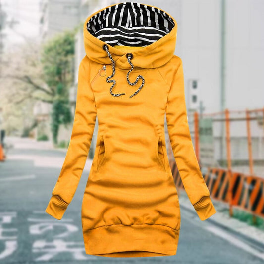 Becca | Slim-Fit Hoodie Kleid Jacke