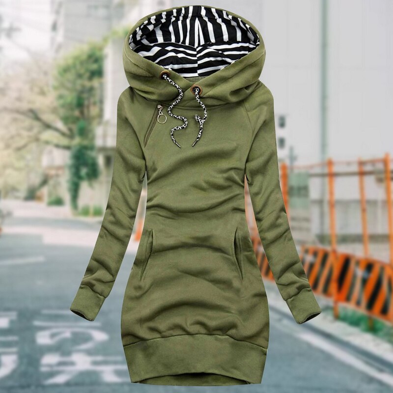 Becca | Slim-Fit Hoodie Kleid Jacke