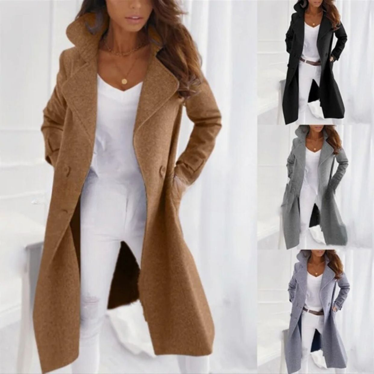 Dahlie | Zeitgenössischer Chic Langmantel