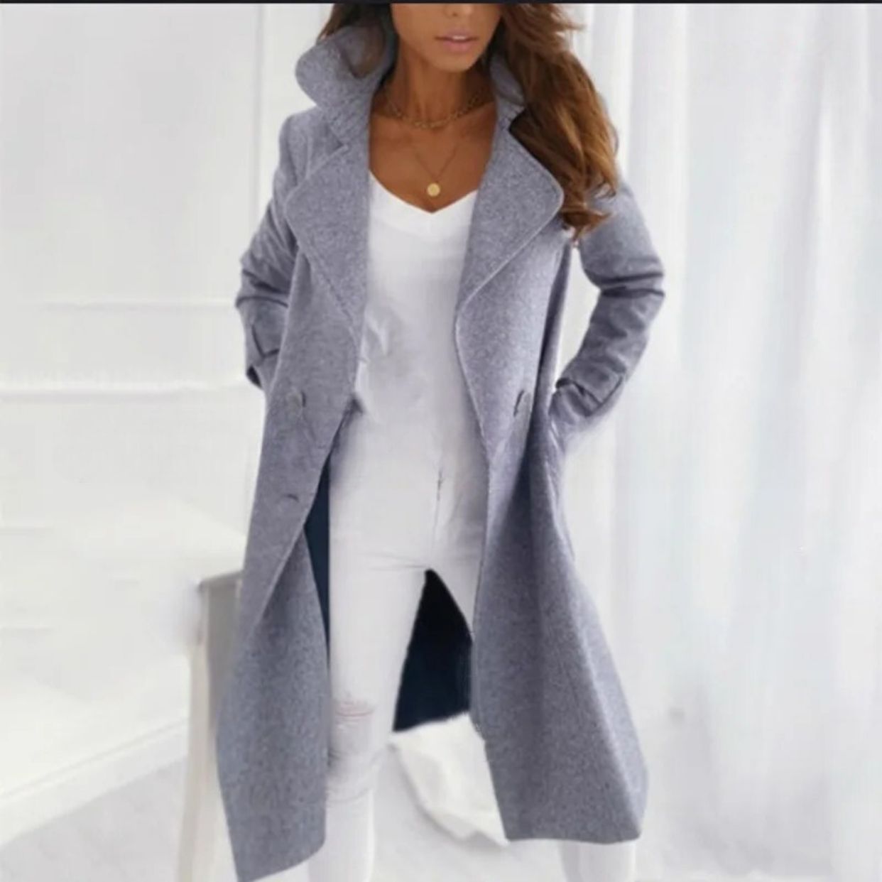 Dahlie | Zeitgenössischer Chic Langmantel