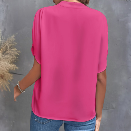 Amelie | Elegantes V-Ausschnitt-Top