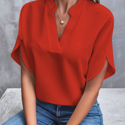Amelie | Elegantes V-Ausschnitt-Top