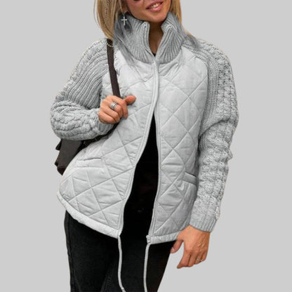 BARBORA | PATCHWORK STRICKJACKE FÜR DAMEN