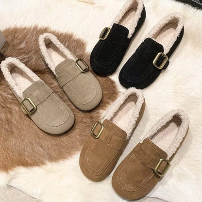 Gemütliche Retro Damen-Ballen-Loafer