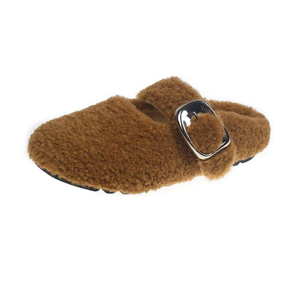 Warme Lammwoll Mary Jane Ballerinas